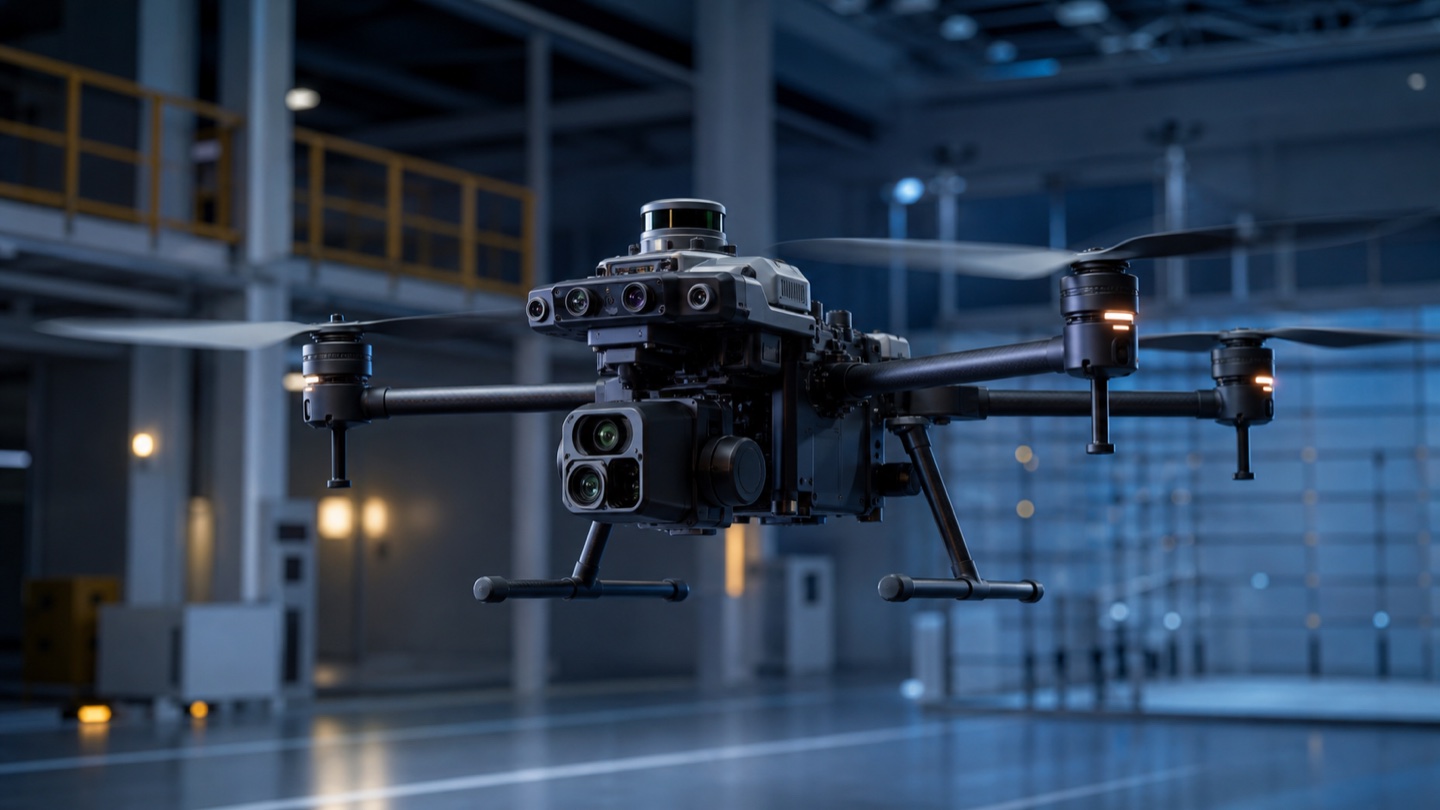 Autonomous inspection drone with vision and lidar sensors