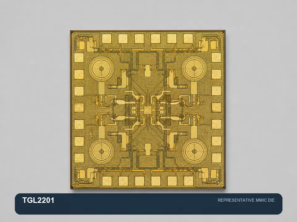 TGL2201 Qorvo representative MMIC die image